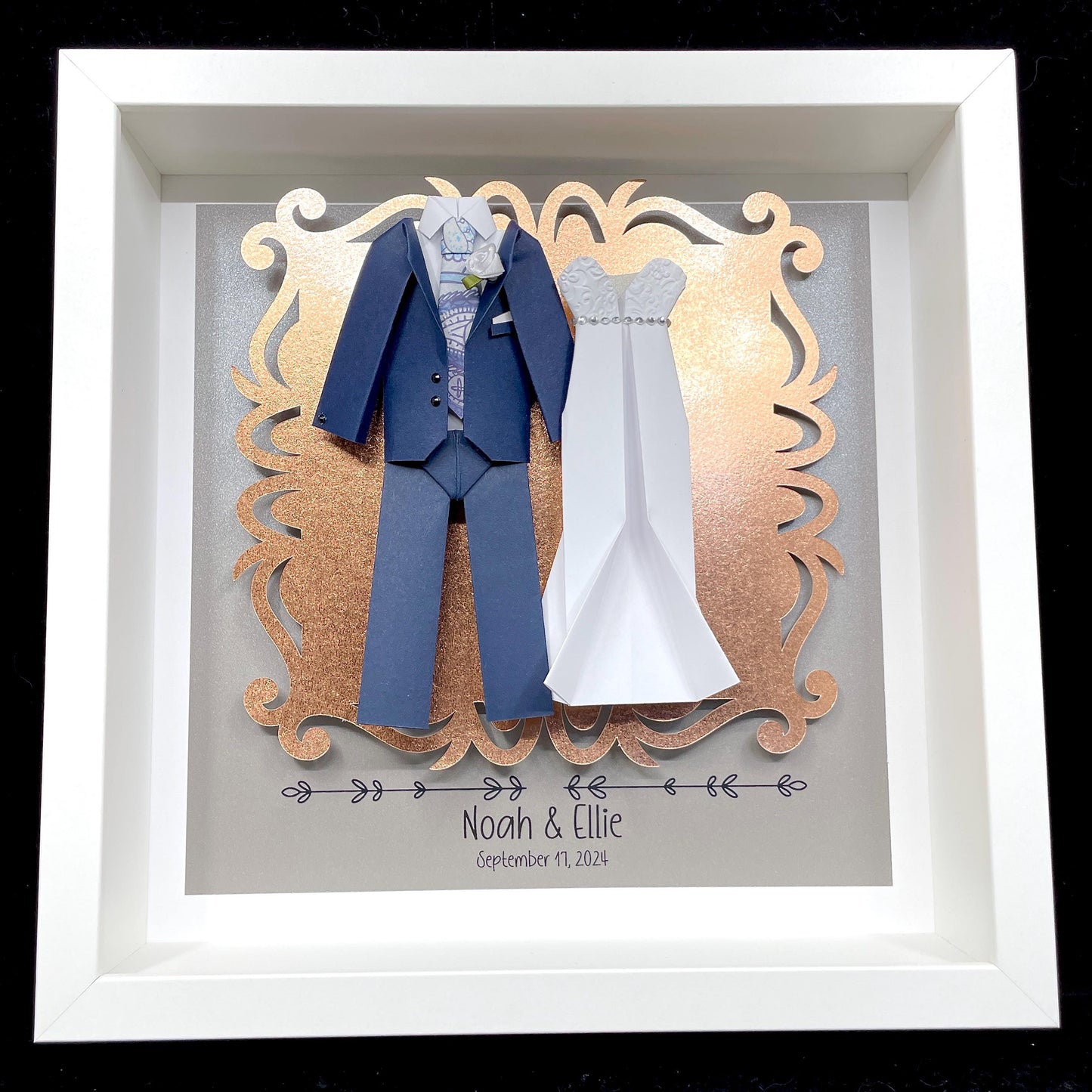 Personalized First Anniversary/ Wedding Frame