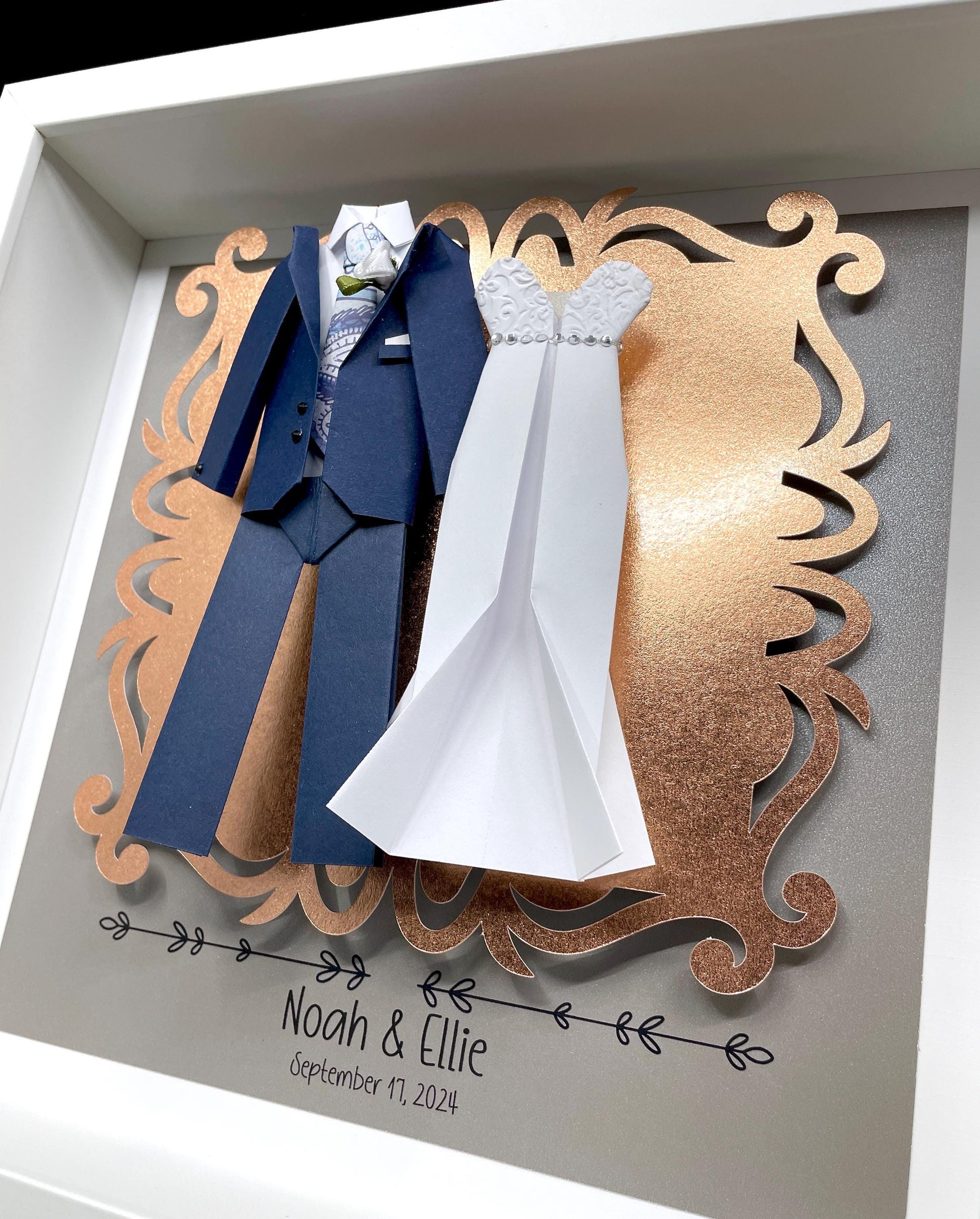 Personalized First Anniversary/ Wedding Frame