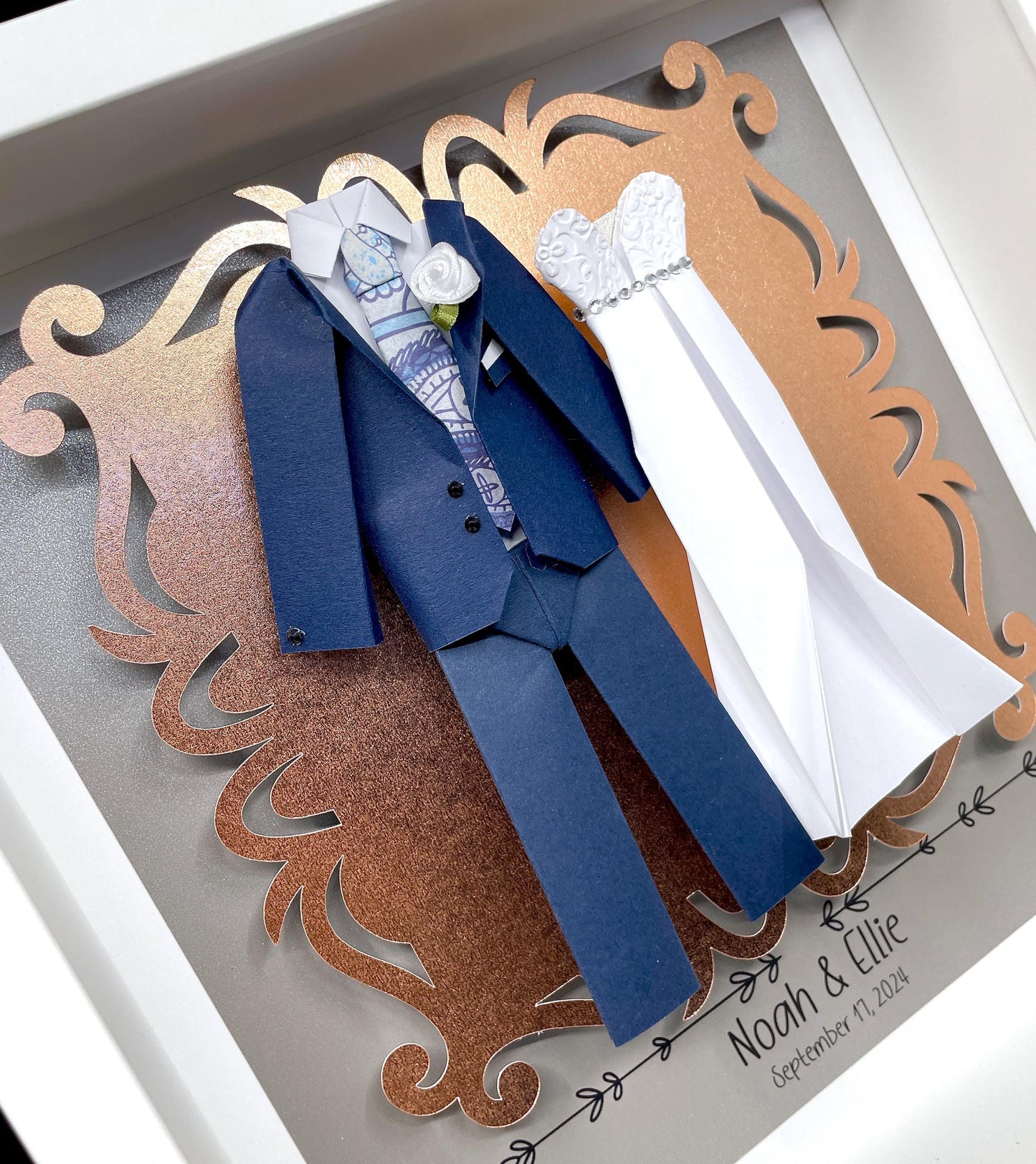 Personalized First Anniversary/ Wedding Frame