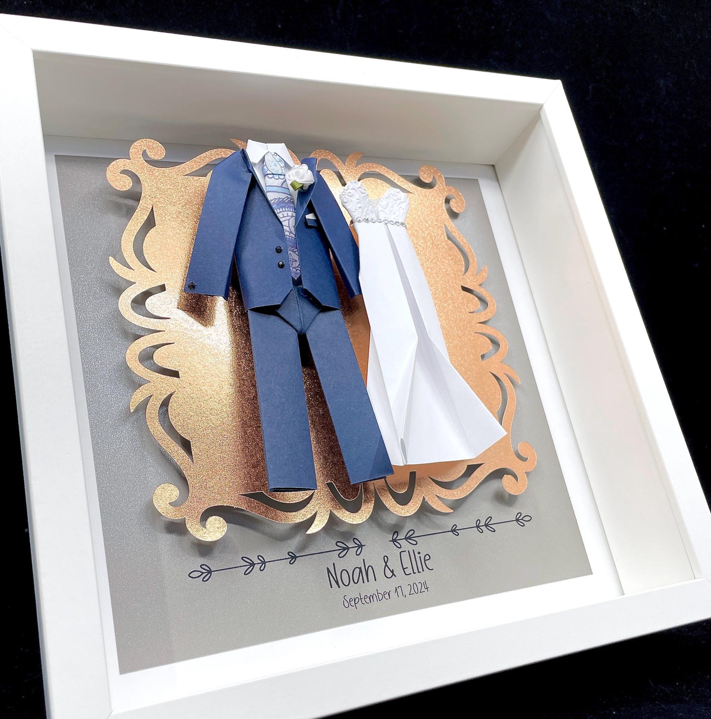 Personalized First Anniversary/ Wedding Frame