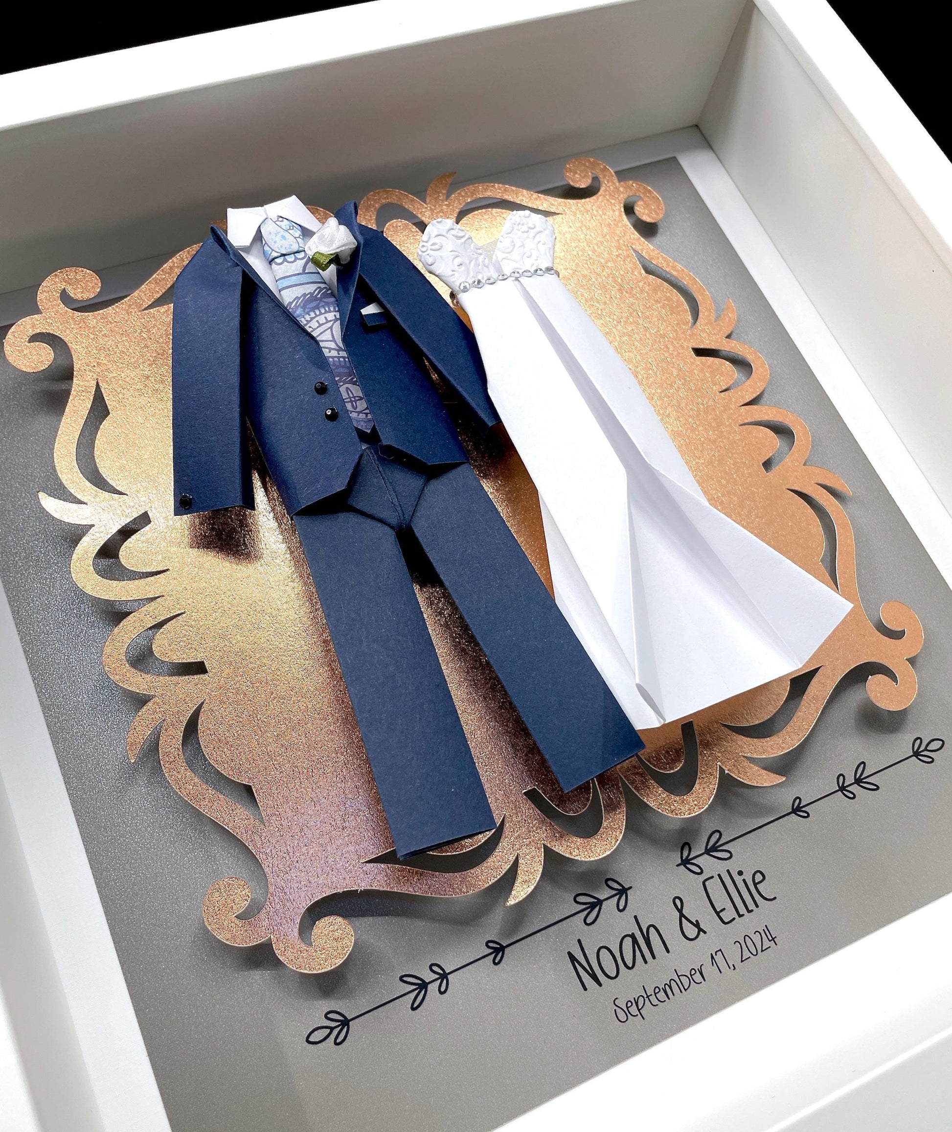 Personalized First Anniversary/ Wedding Frame