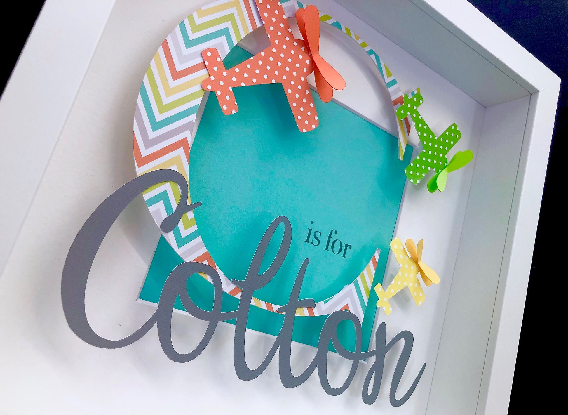 Personalized Nursery Initial, Nursery Letters, Baby Name Frame, Personalized Airplane Nursery Wall Art, Personalized Baby Boy Gift Airplanes