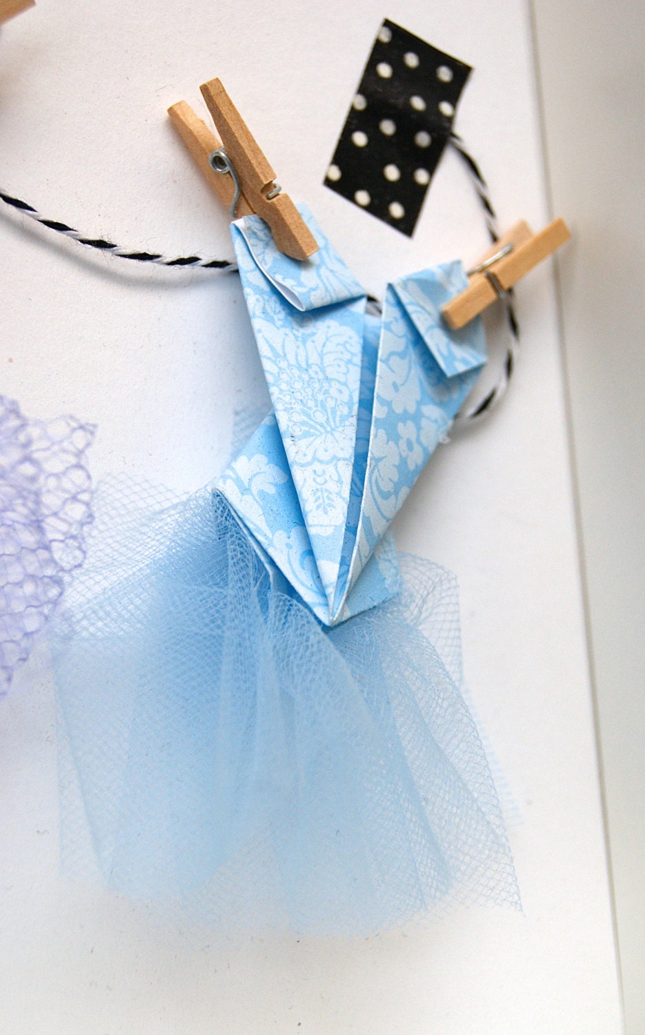 Baby Girl Ballet Frame with Name, Origin & Meaning with Paper Ballerina Tutus, Ballet Nursery Decor, Baby Girl Shower Gift, Ballet Wall Art
