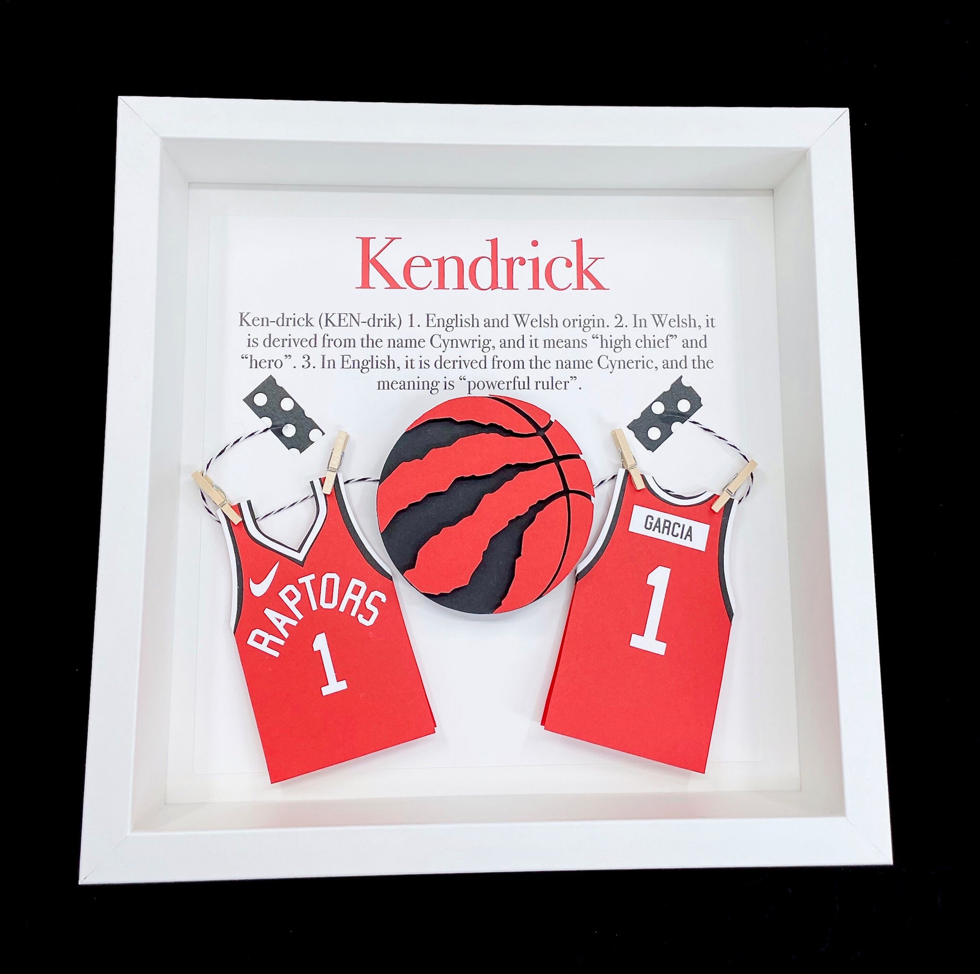 Personalized Baby Frame, Toronto Raptors Basketball Theme with Name, Origin and Meaning, NBA We the North, Basketball Nursery Decor Wall Art