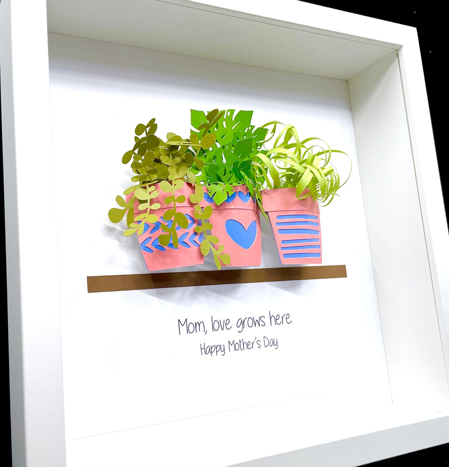 Plants in a Frame, Gift for the Plant Lover, Monstera Print, Plant Mom Decor, Plant Art for the Gardener, Potted Plant Mother's Day Gift