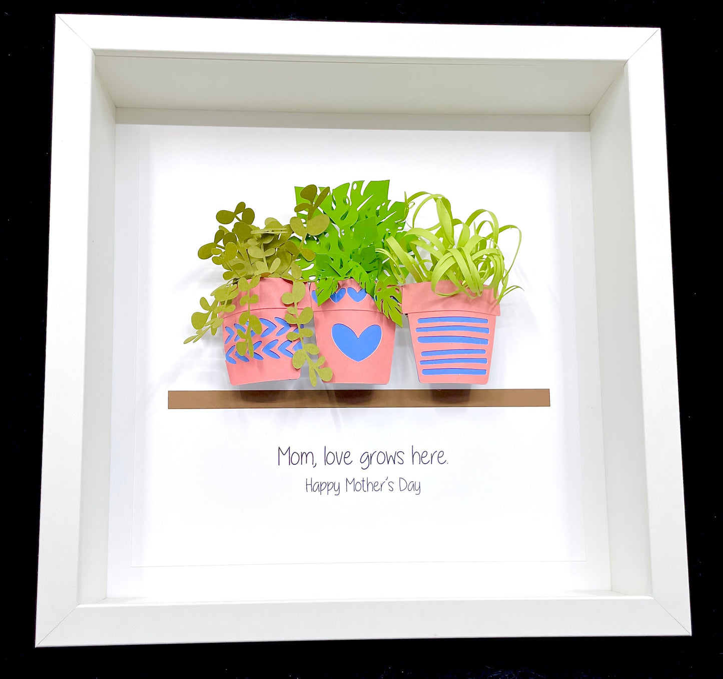 Plants in a Frame, Gift for the Plant Lover, Monstera Print, Plant Mom Decor, Plant Art for the Gardener, Potted Plant Mother's Day Gift