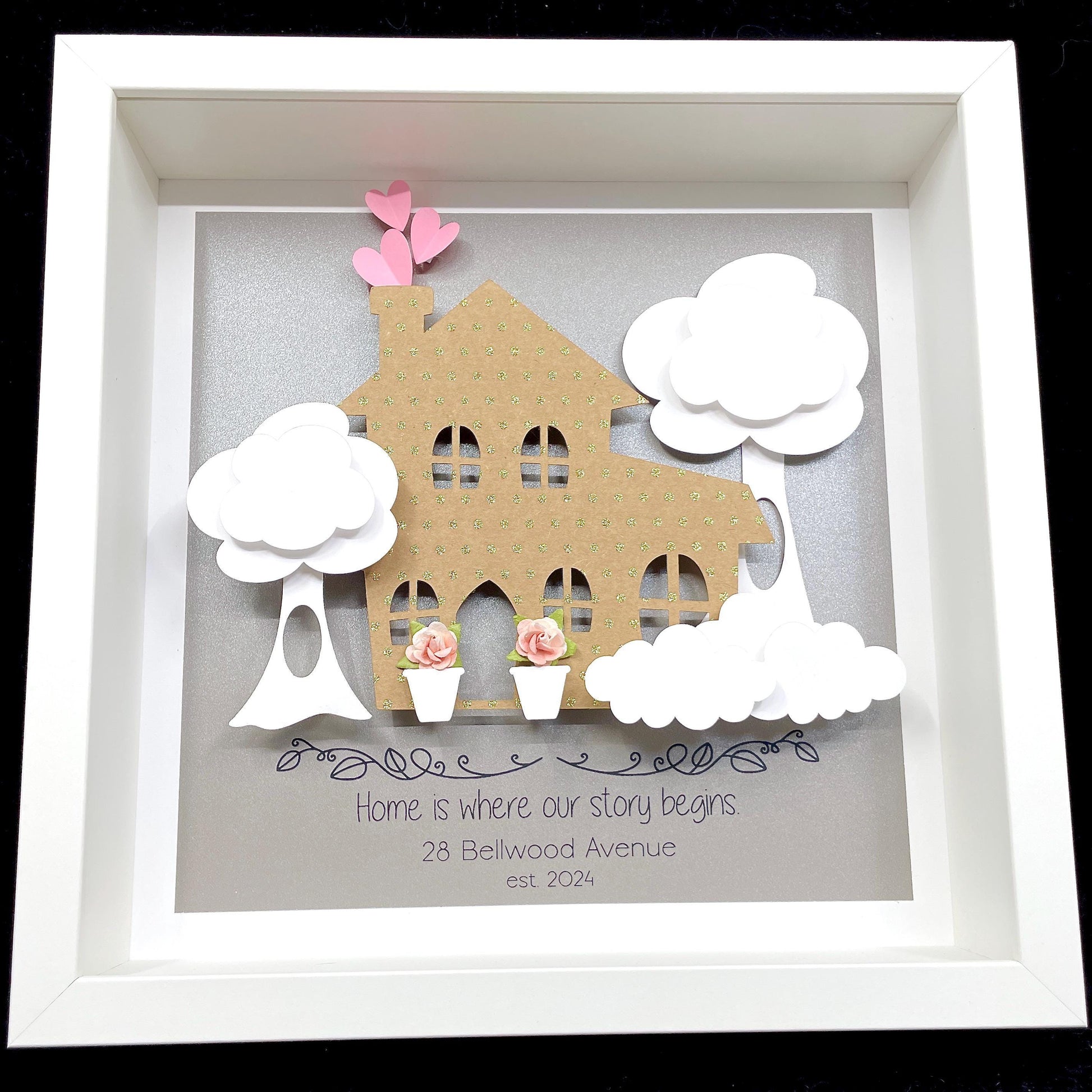 Personalized Housewarming Gift, Custom Gift for the New House, 1st Home Frame, Where Our Story Begins, Realtor Closing Gift, New Home Print