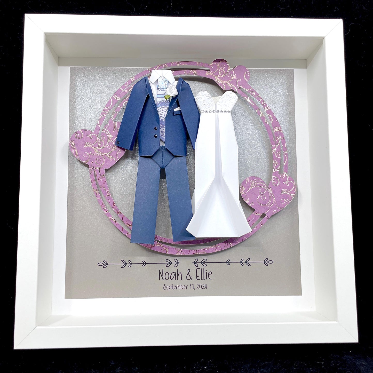 Personalized First Anniversary/ Wedding Frame