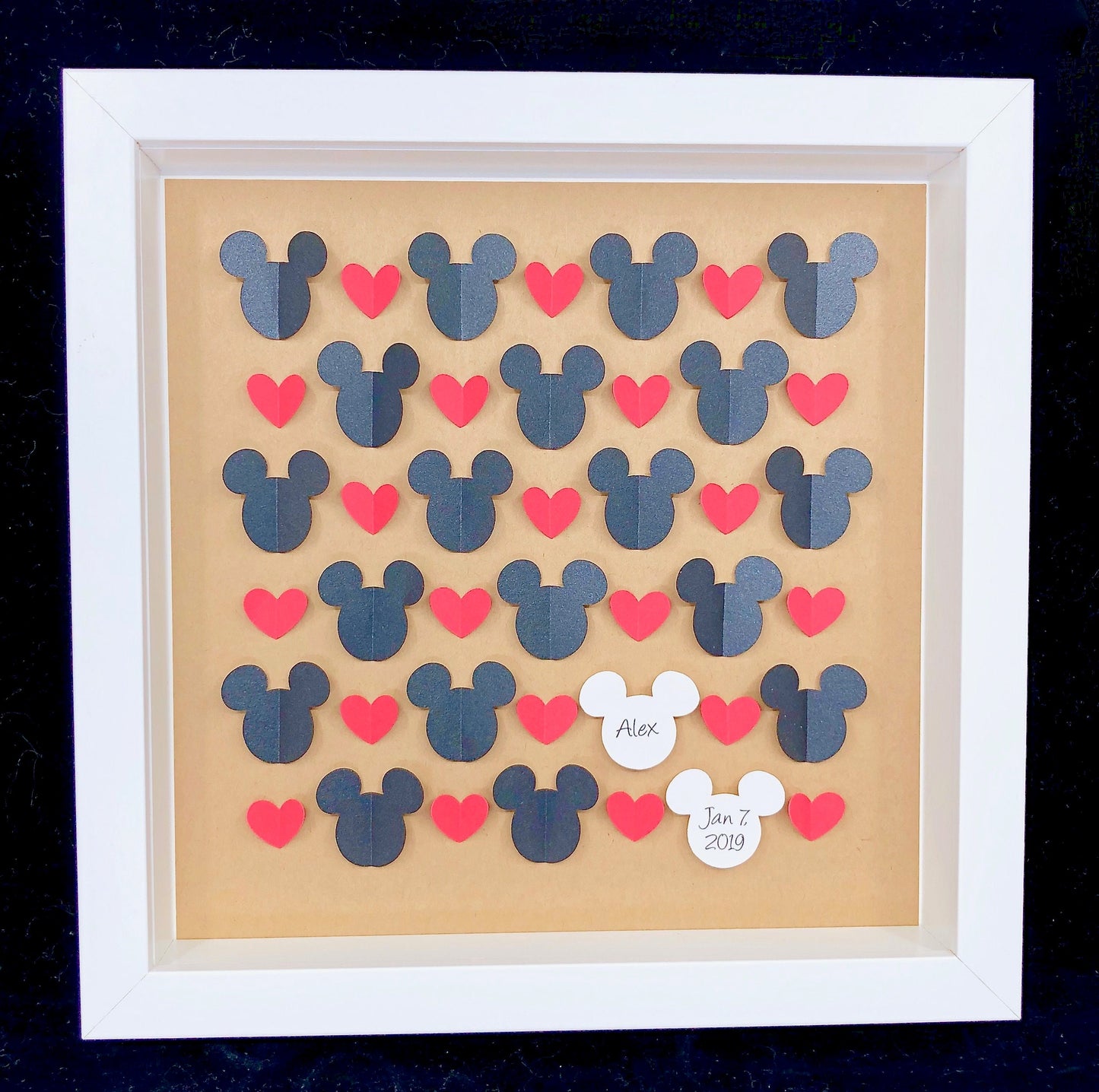 Personalized Mickey Mouse Nursery Art, Mickey Mouse Art with Name & Birth Info, Mickey Mouse Nursery Decor, Mickey Mouse Baby Shower Gift