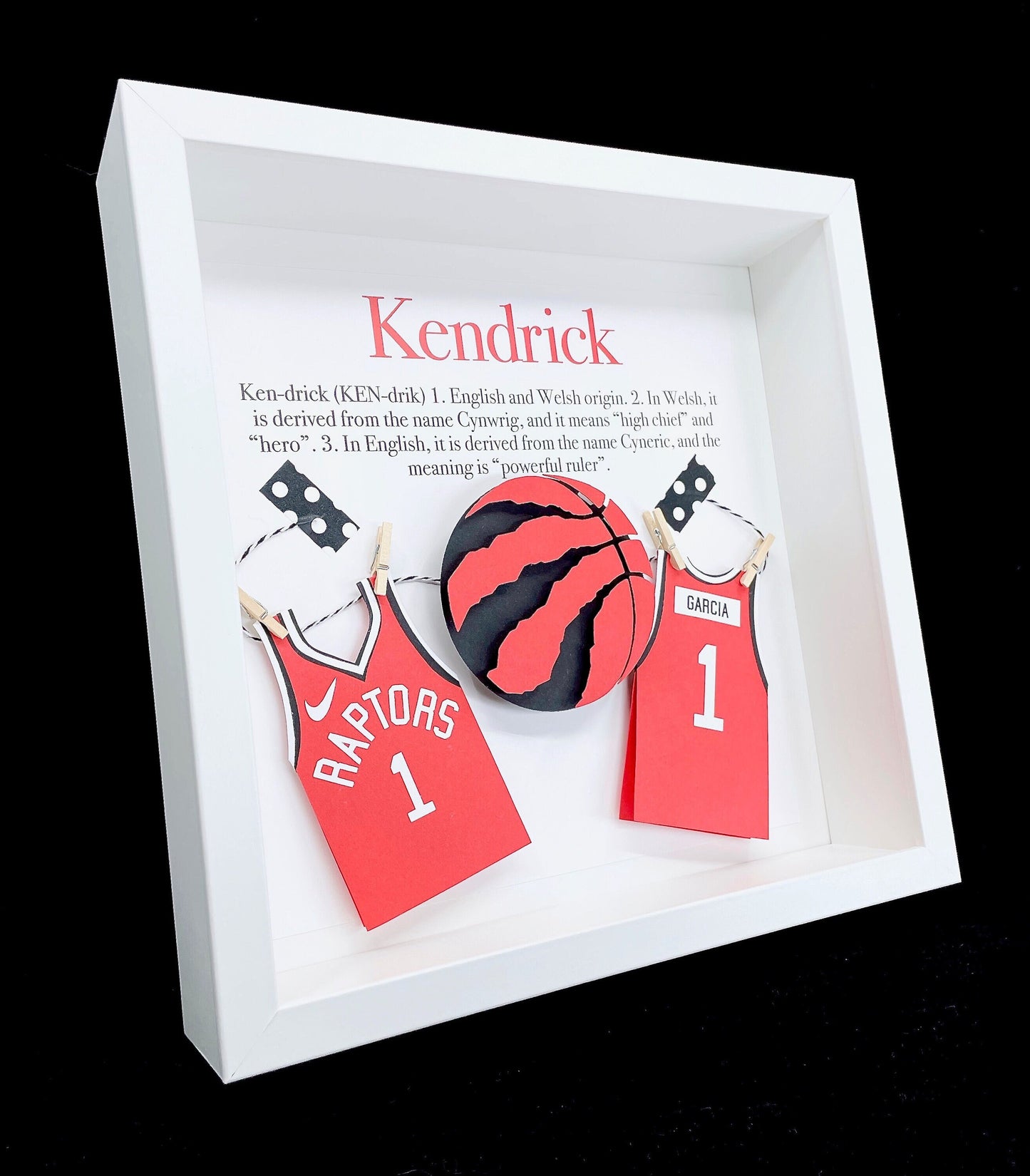 Personalized Baby Frame, Toronto Raptors Basketball Theme with Name, Origin and Meaning, NBA We the North, Basketball Nursery Decor Wall Art