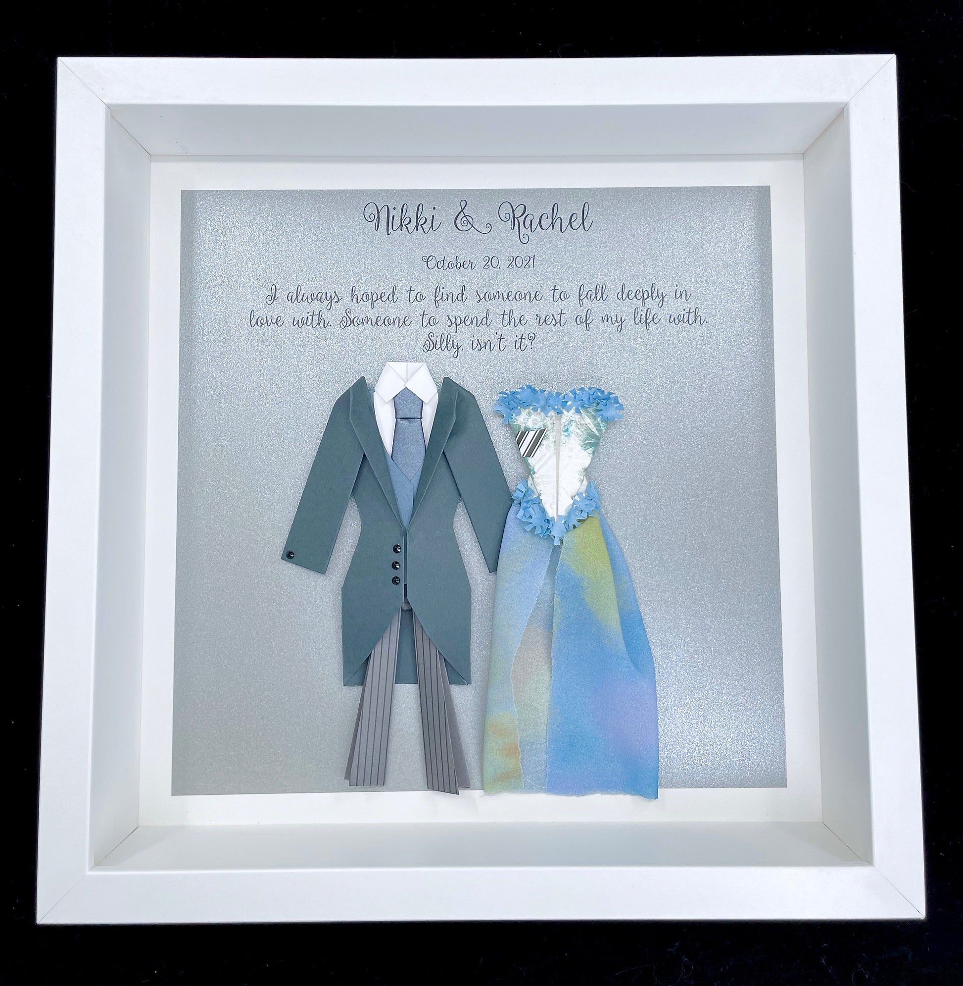 Personalized Corpse Bride Victor & Emily Wedding Gift, Paper Gift First Anniversary Gift, Corpse Bride couple's gift, Themed Custom Wall Art