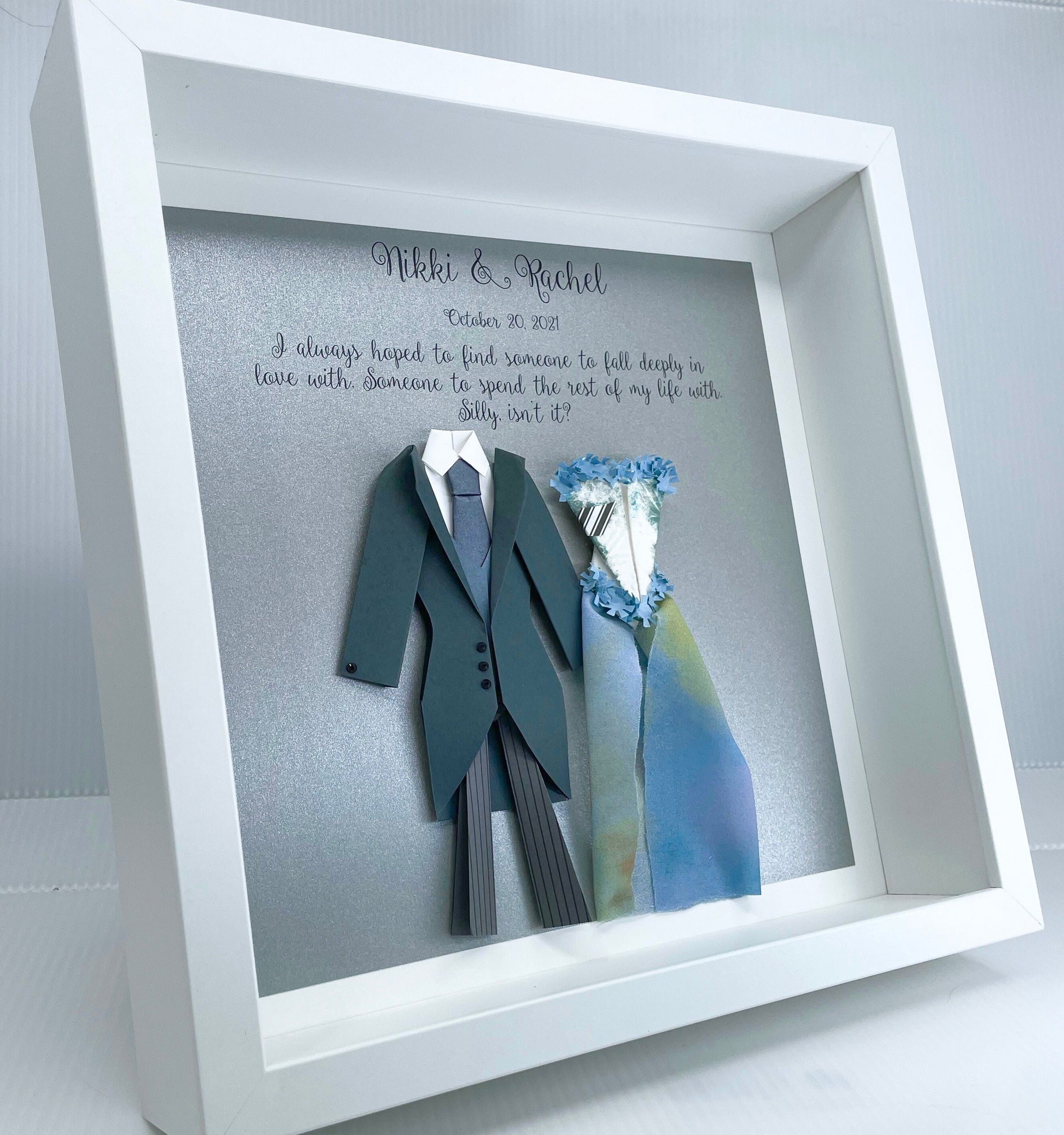 Personalized Corpse Bride Victor & Emily Wedding Gift, Paper Gift First Anniversary Gift, Corpse Bride couple's gift, Themed Custom Wall Art