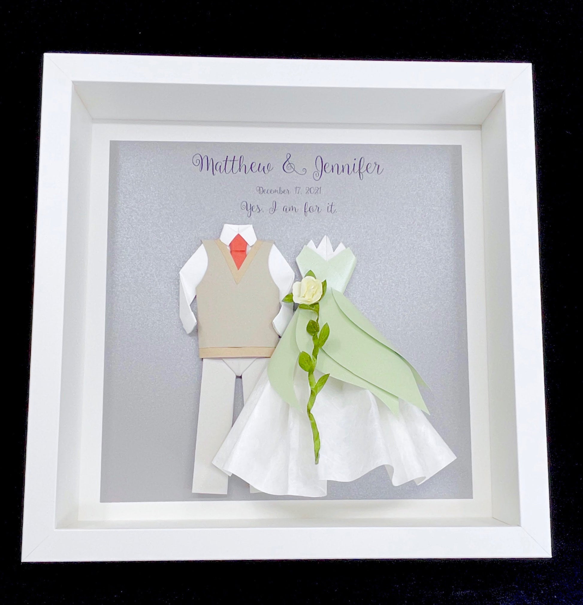 Personalized The Princess and the Frog, Tiana and Naveen Wedding Gift, Paper First Anniversary Gift, Couple's Gift, Bride & Groom Custom Art